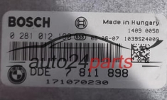 KOMPUTER STEROWNIK SILNIKA BMW SERII 5 E60/E61 530 3.0 DIESEL BOSCH 0281012190, 0 281 012 190, DDE 7811898, 7 811 898, 1039S24009 - 3120